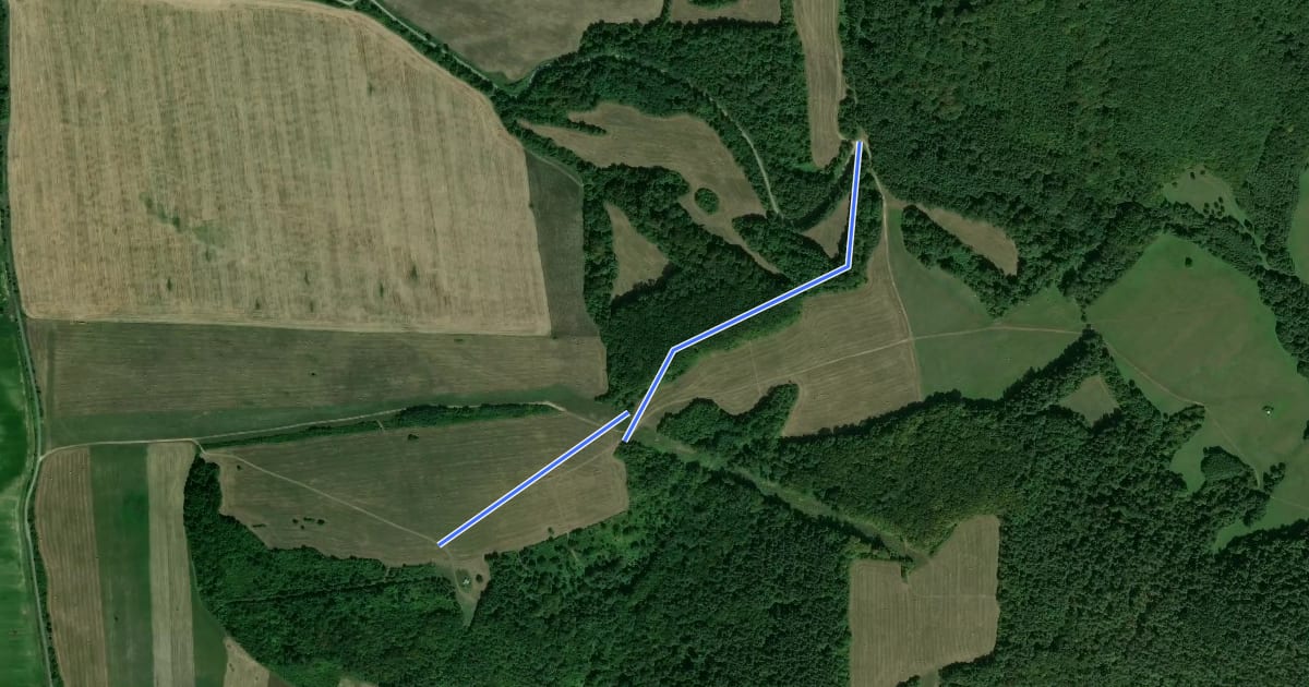 Маршрут Lisok trail на спутниковом снимке