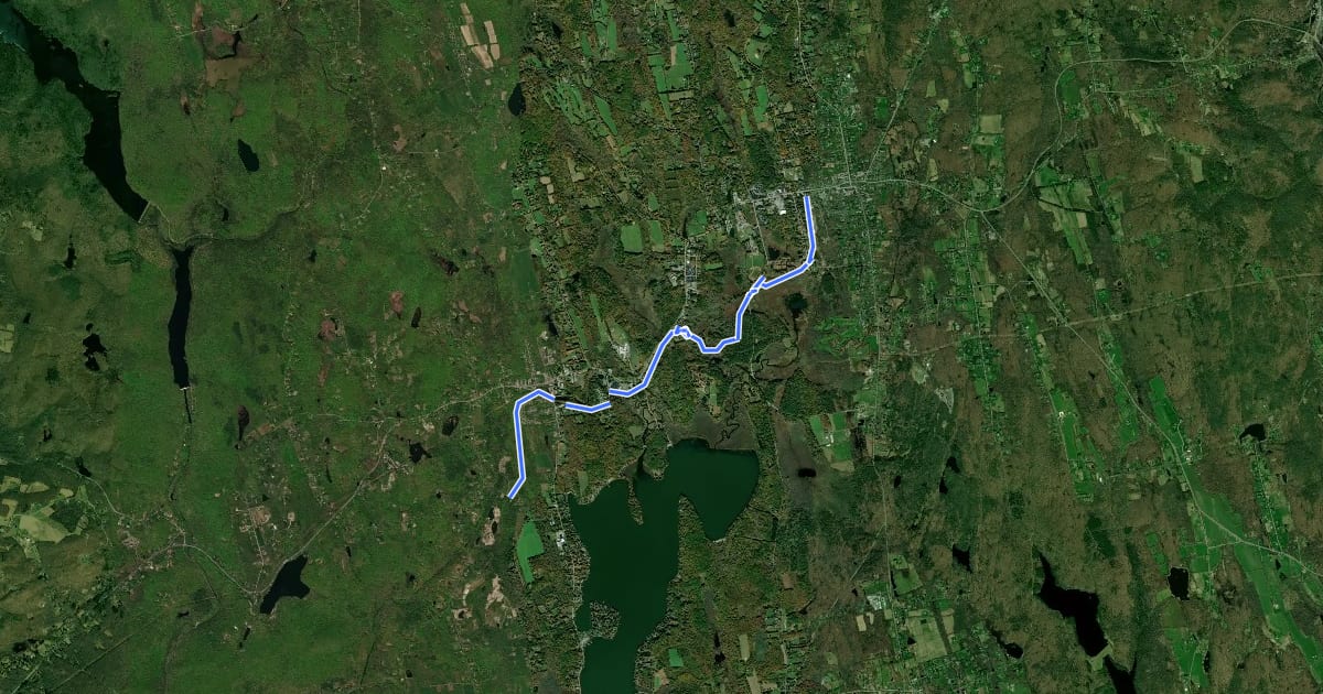 Маршрут Litchfield Community Greenway на спутниковом снимке