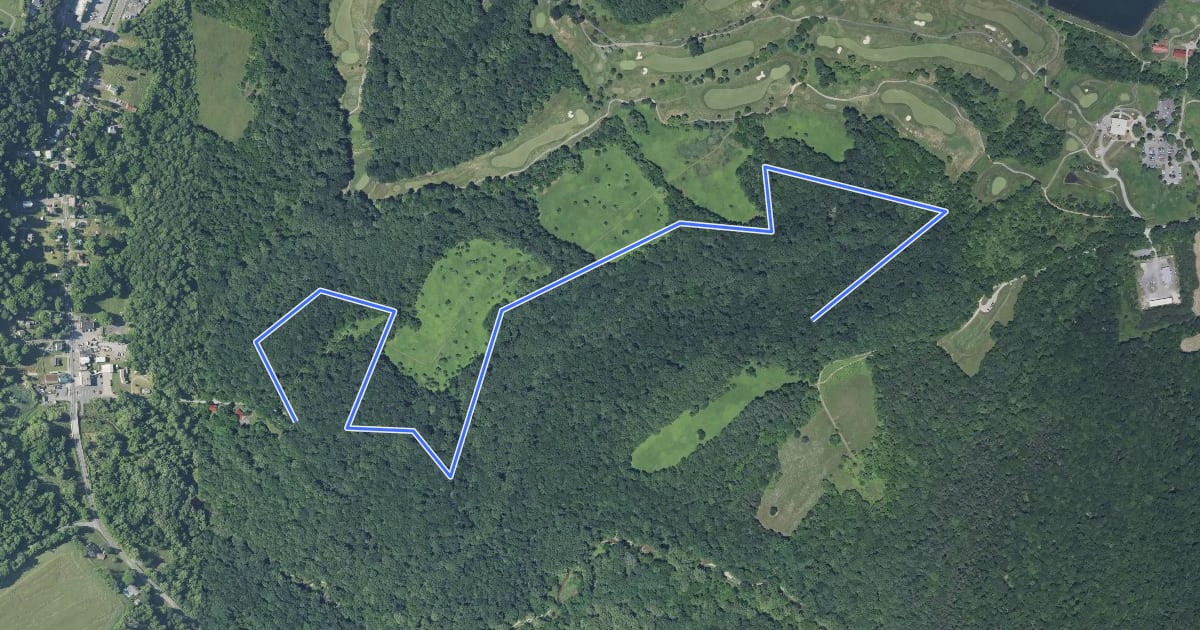 Маршрут Little Bennett - Sidewinder Trail на спутниковом снимке