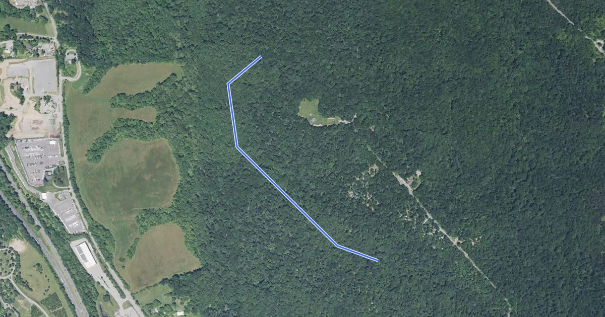 Маршрут Little Bennett - Whitetail Trail на спутниковом снимке