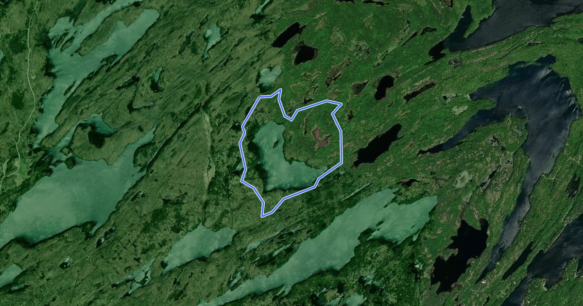 Маршрут Little Clear Lake Loop на спутниковом снимке
