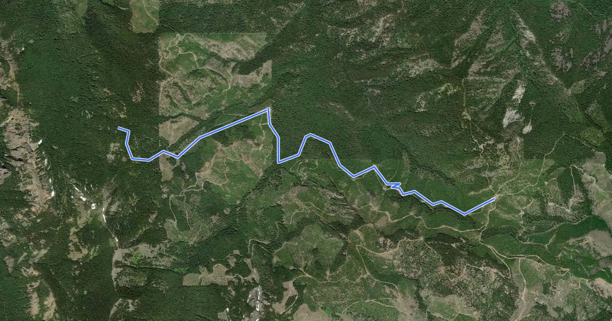 Маршрут Little Creek Basin Trail на спутниковом снимке