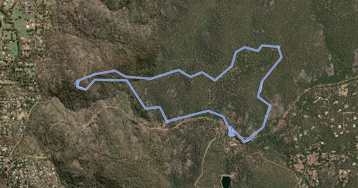 Маршрут Little Eagle Walk Trail на спутниковом снимке
