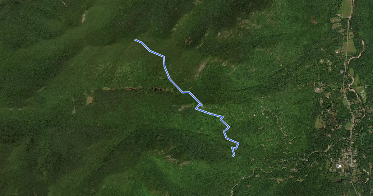 Маршрут Little Porter Mountain Trail на спутниковом снимке