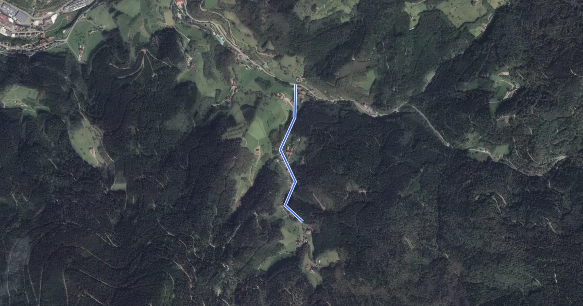 Маршрут Littweg - Gieringerloch на спутниковом снимке