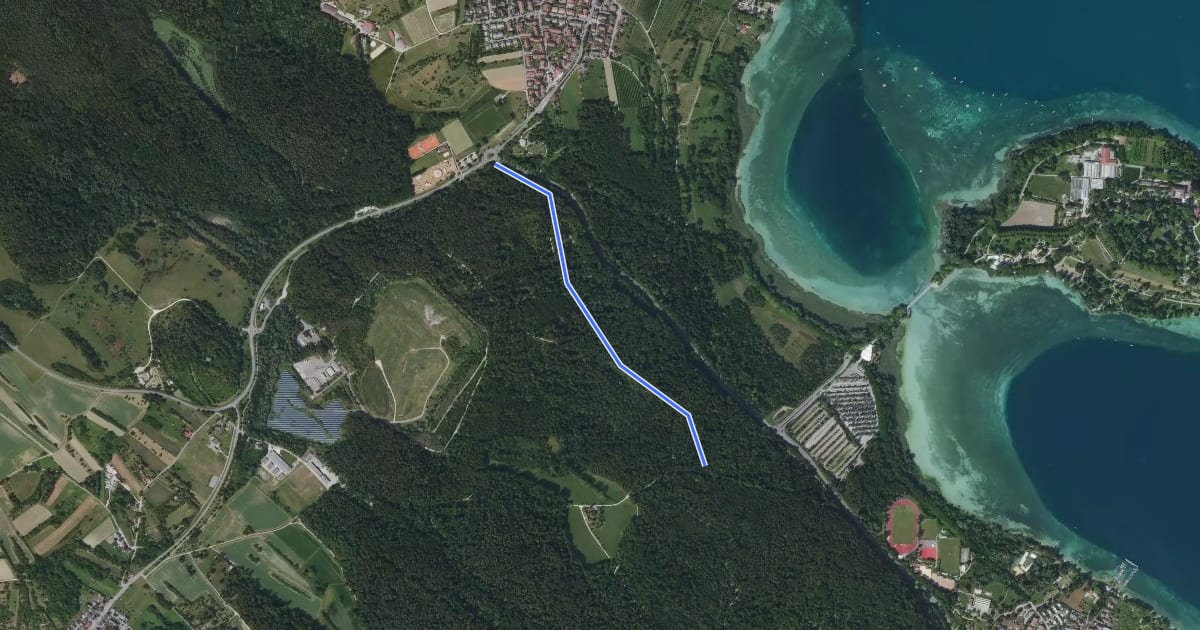 Маршрут Litzelstetten Sportzentrum - Mainauwald на спутниковом снимке