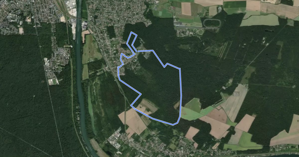 Маршрут Livry на спутниковом снимке