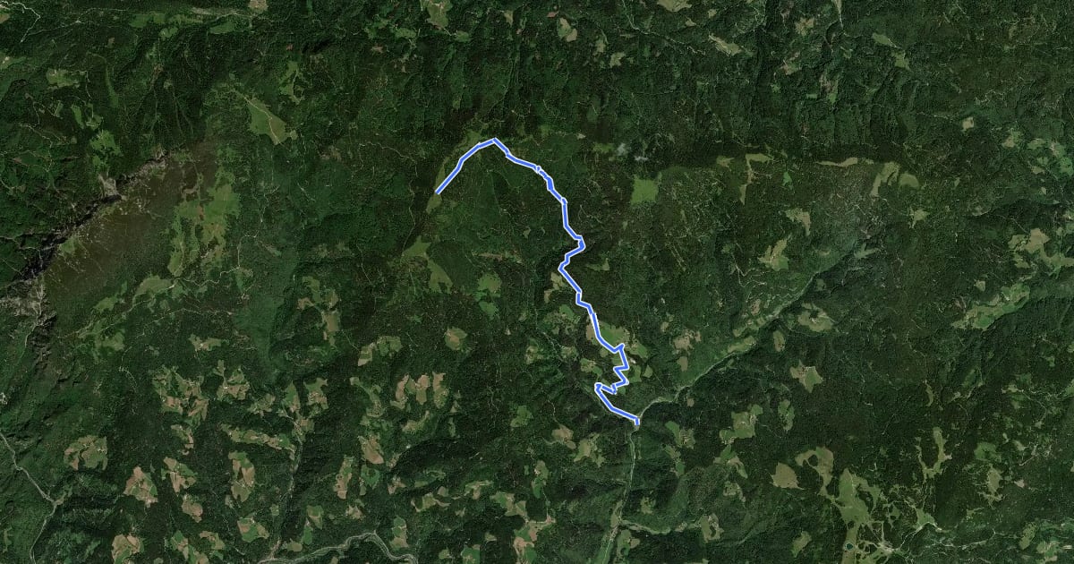 Маршрут Ljubenske Rastke - Part. bolnišnica Celje - Koča na Travniku на спутниковом снимке