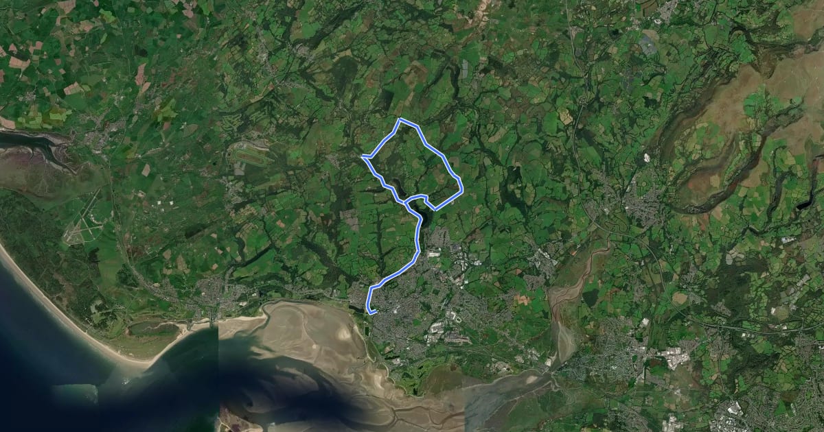 Маршрут Llanelli Cycling Trails Route 3 (Swiss Valley) на спутниковом снимке
