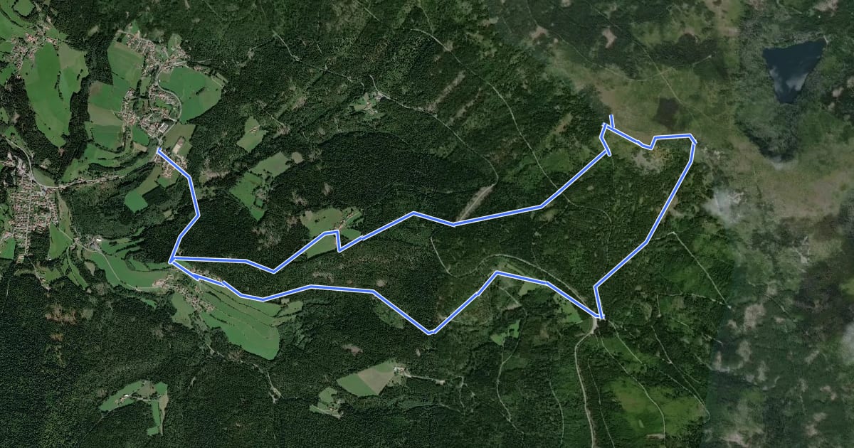 Маршрут Lo 5 Zwerchecker-Steig (Lohberg) на спутниковом снимке