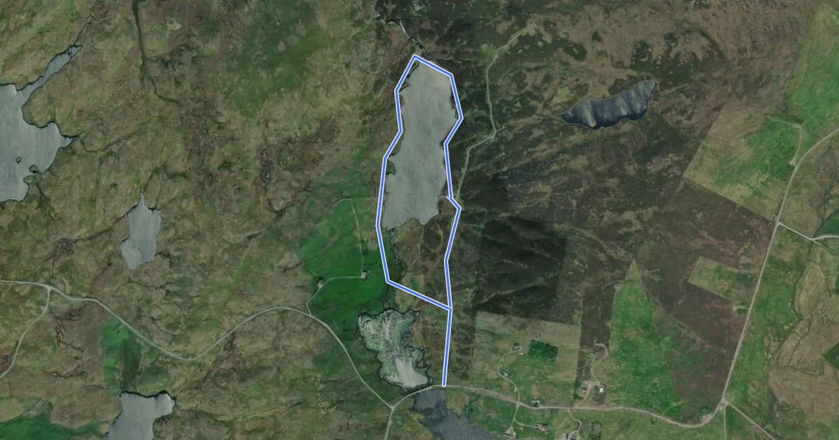 Маршрут Loch of Brouster на спутниковом снимке
