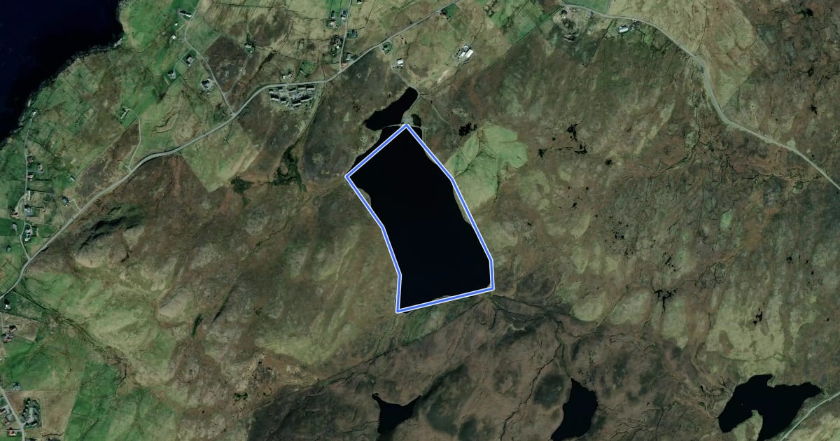Маршрут Loch of Houll на спутниковом снимке