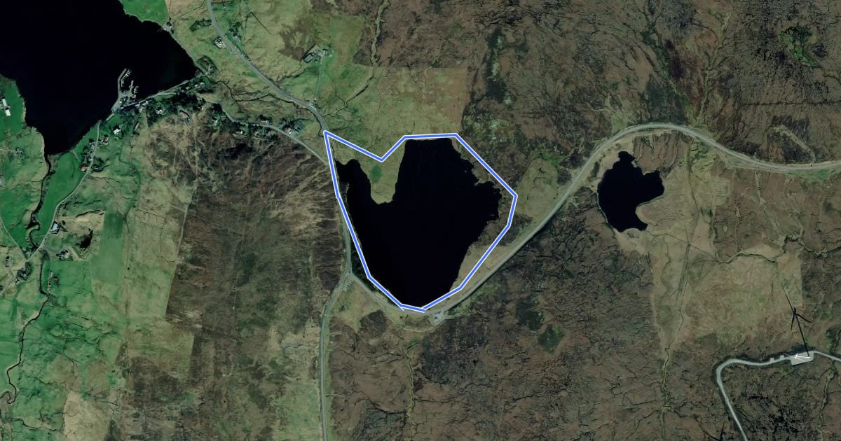 Маршрут Loch of Voe на спутниковом снимке