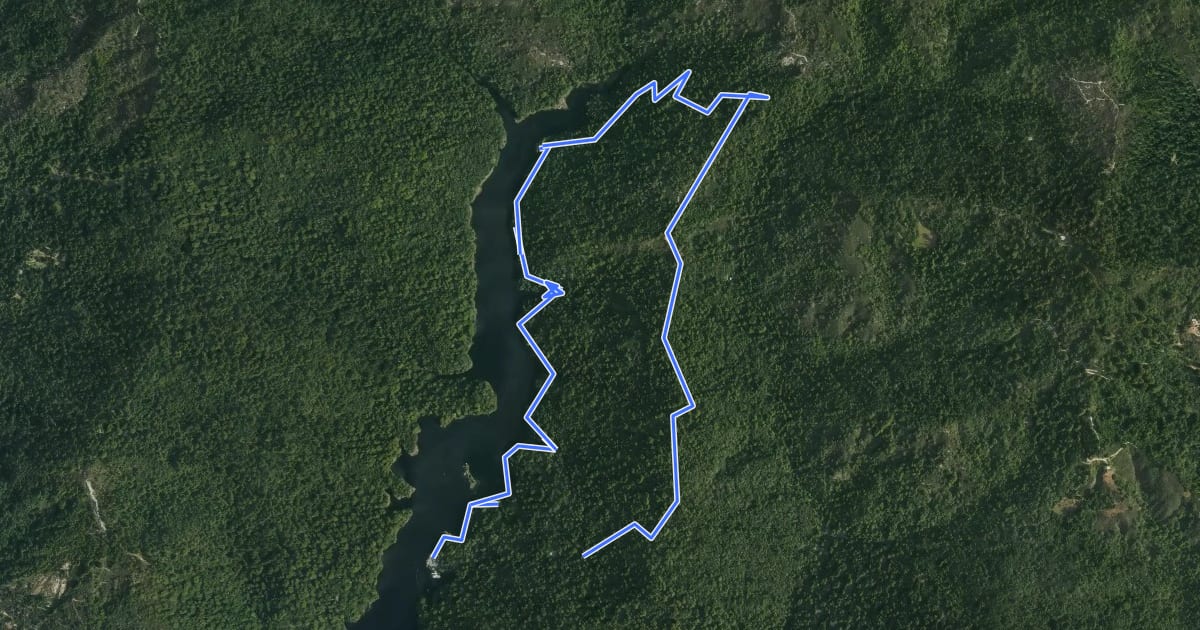 Маршрут Loch Trail на спутниковом снимке