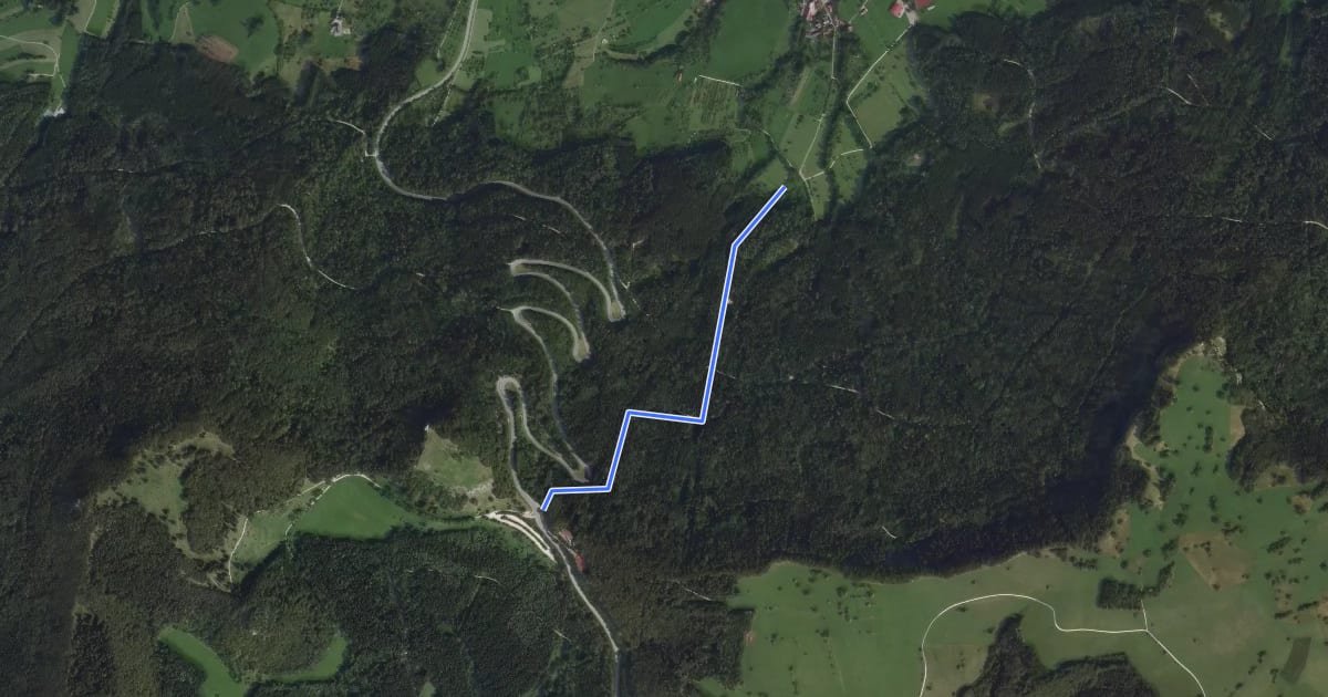 Маршрут Lochen Trail на спутниковом снимке