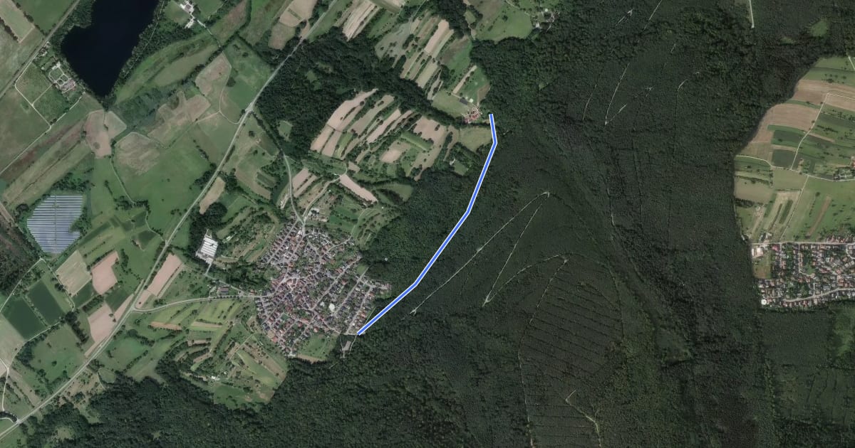 Маршрут Lochmühle - Sulzbach Festplatz на спутниковом снимке