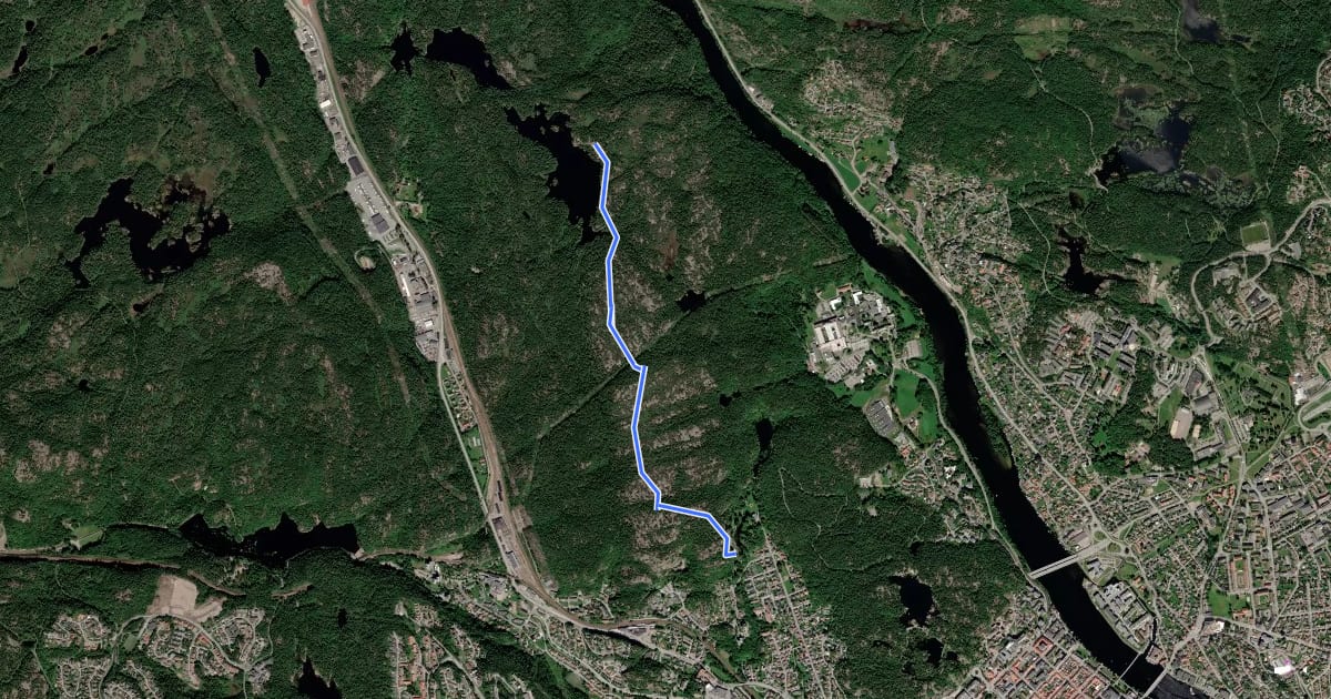 Маршрут Lochnes løype на спутниковом снимке
