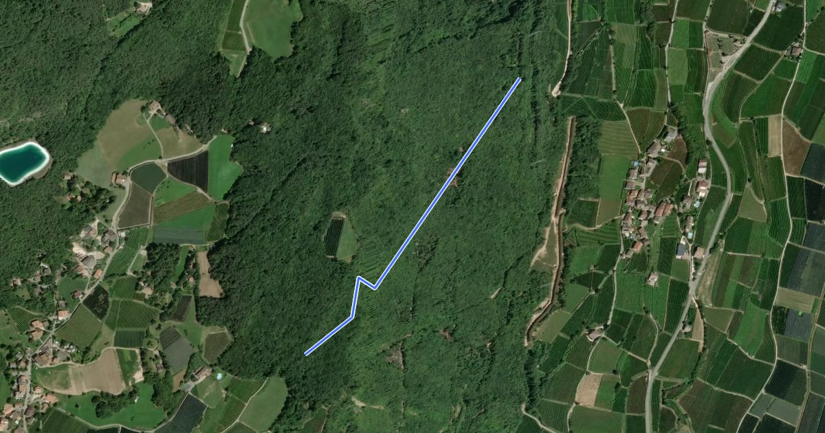 Маршрут Lochweg на спутниковом снимке