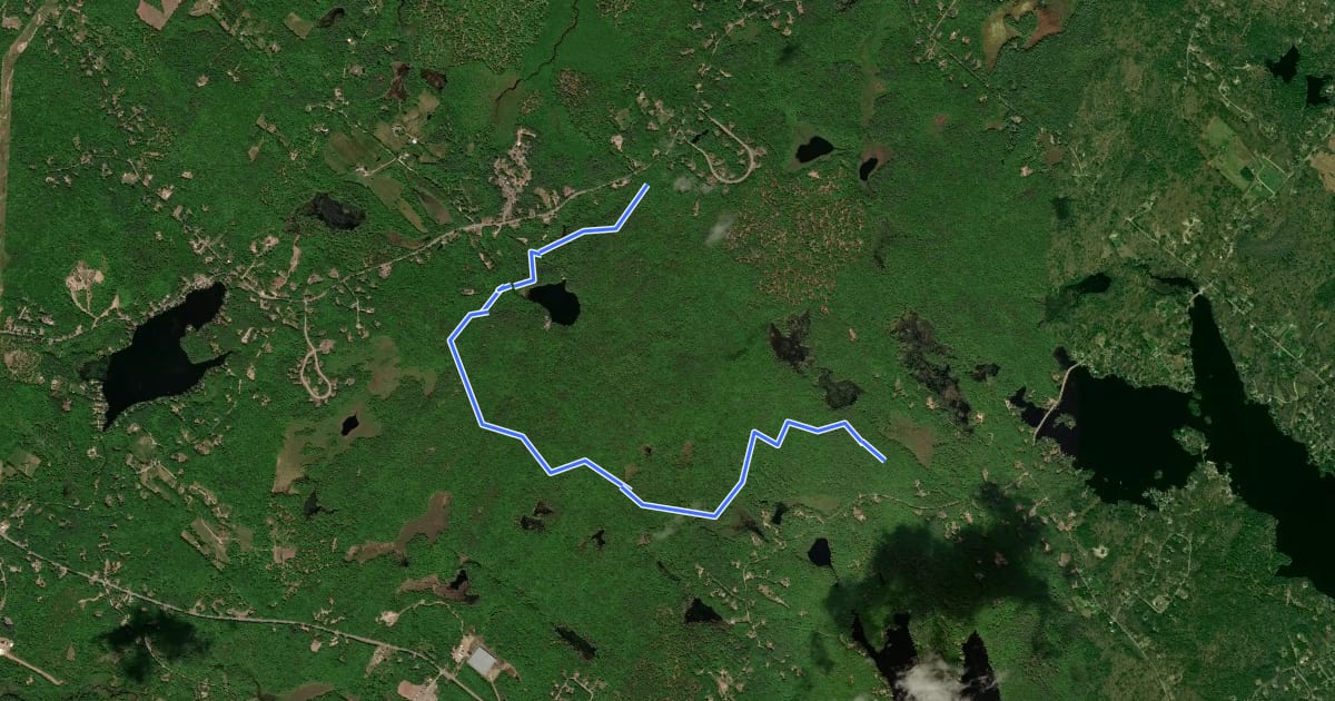 Маршрут Locke Trail на спутниковом снимке