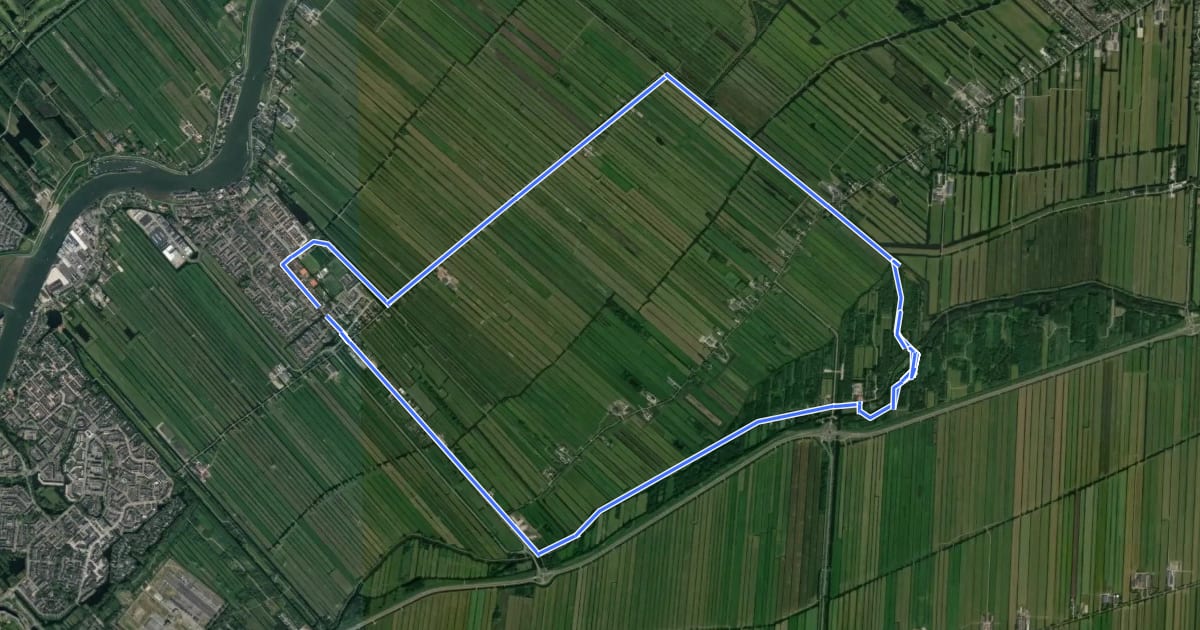 Маршрут Loetbosroute на спутниковом снимке