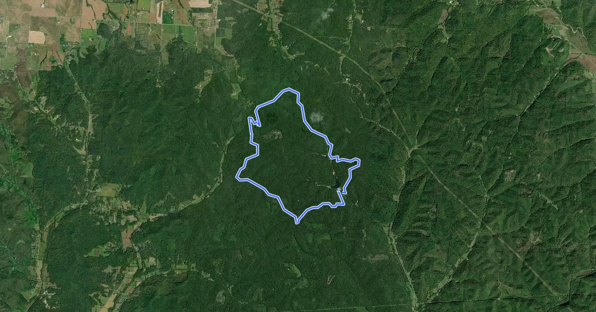 Маршрут Logan Backpack Trail - North Loop на спутниковом снимке