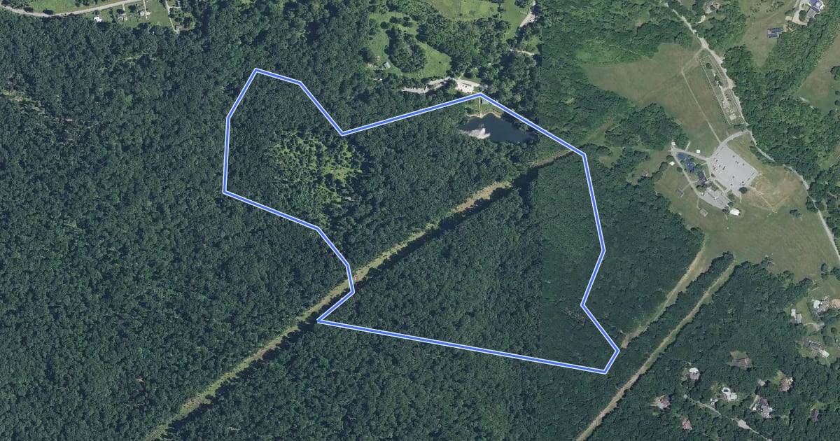 Маршрут Loggers Trail на спутниковом снимке