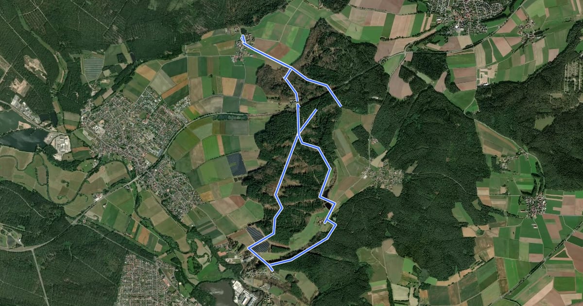 Маршрут Lohbachwinkelweg на спутниковом снимке