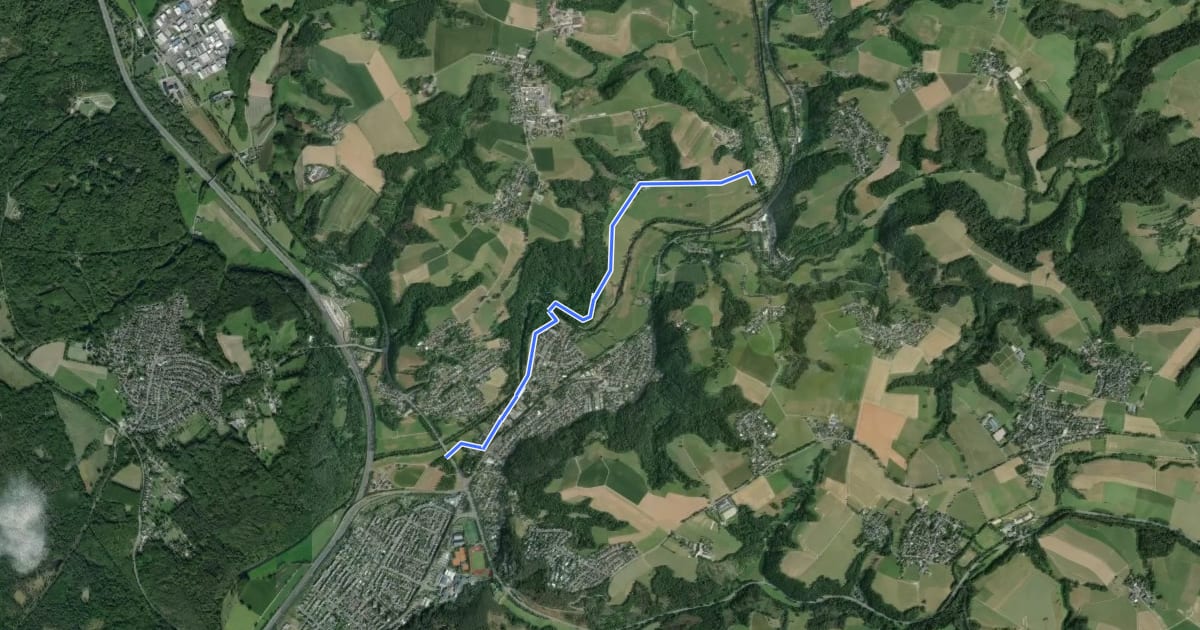 Маршрут Lohmar (05) - Lohmar Höngesberg (34) на спутниковом снимке