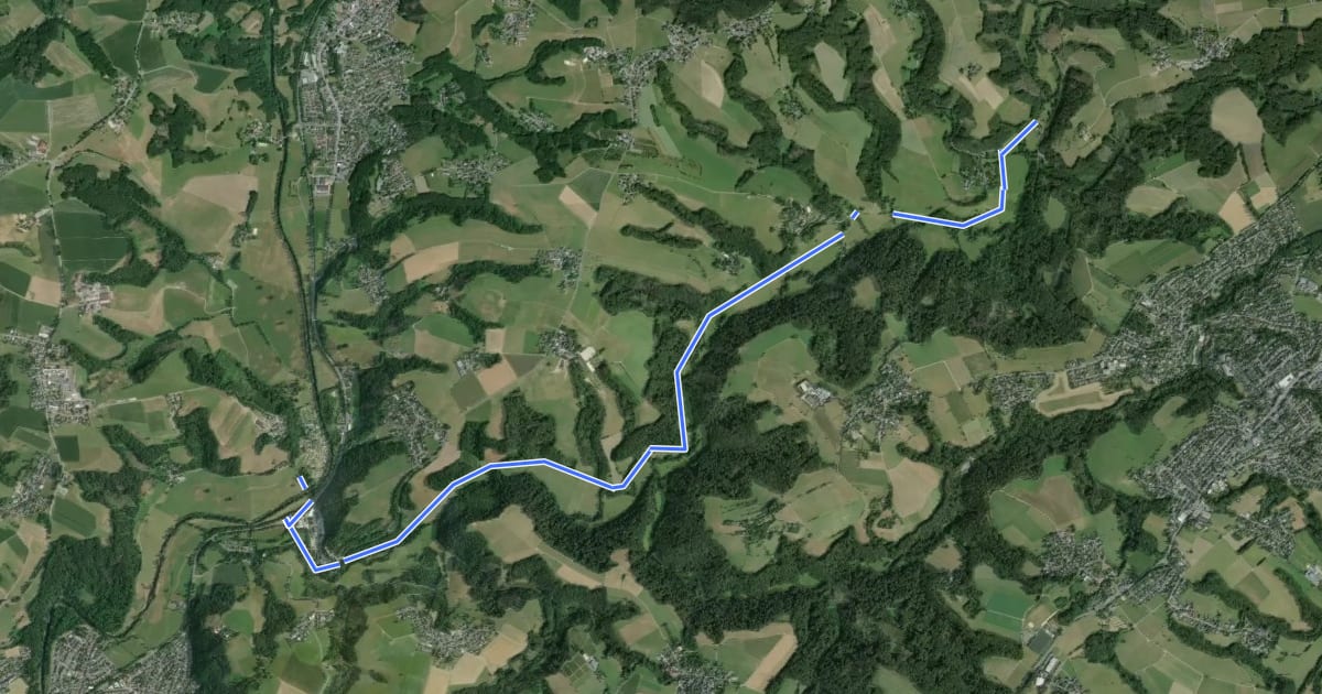 Маршрут Lohmar Höngesberg (34) - Neunkirchen-Seelscheid Breiderheide (35) на спутниковом снимке