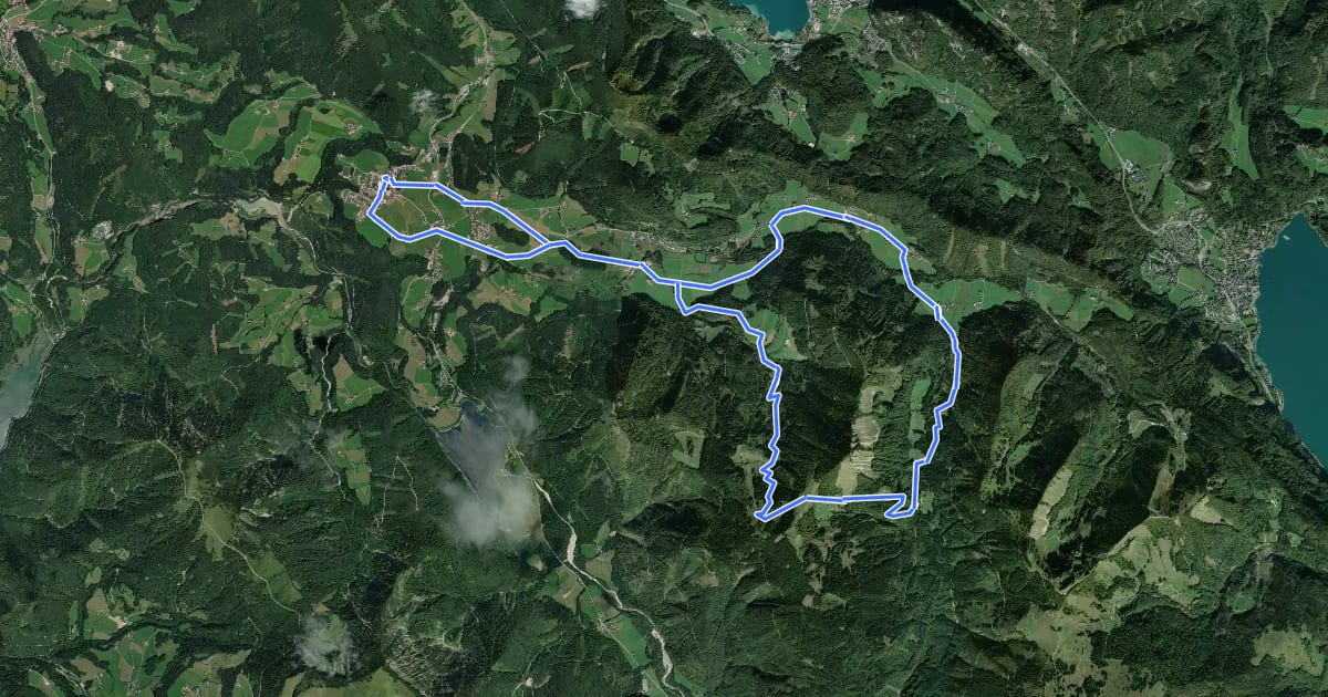 Маршрут Loibersbacher Höhe Bike&Hike на спутниковом снимке