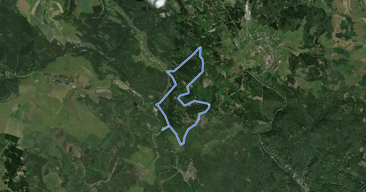 Маршрут Loipe 15 km (#4) на спутниковом снимке