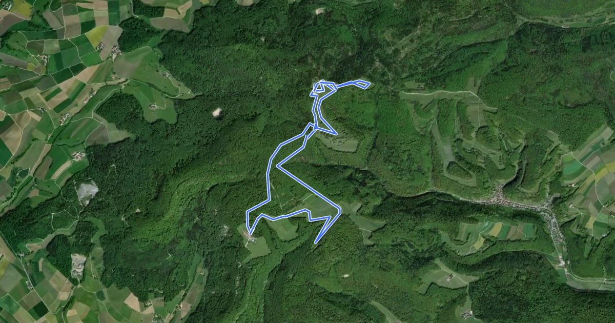 Маршрут Loipe 436 Randenspur Skating 10 km на спутниковом снимке