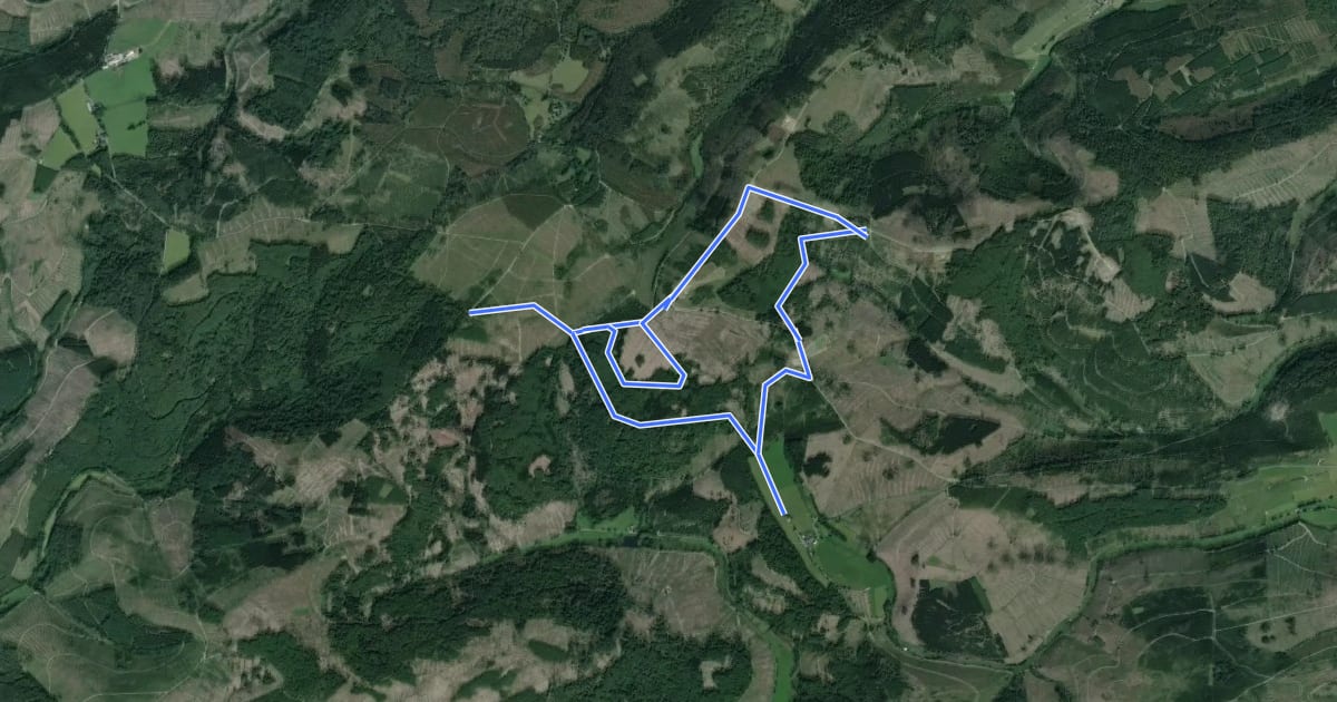 Маршрут Loipe grün (große Runde Sohl) на спутниковом снимке