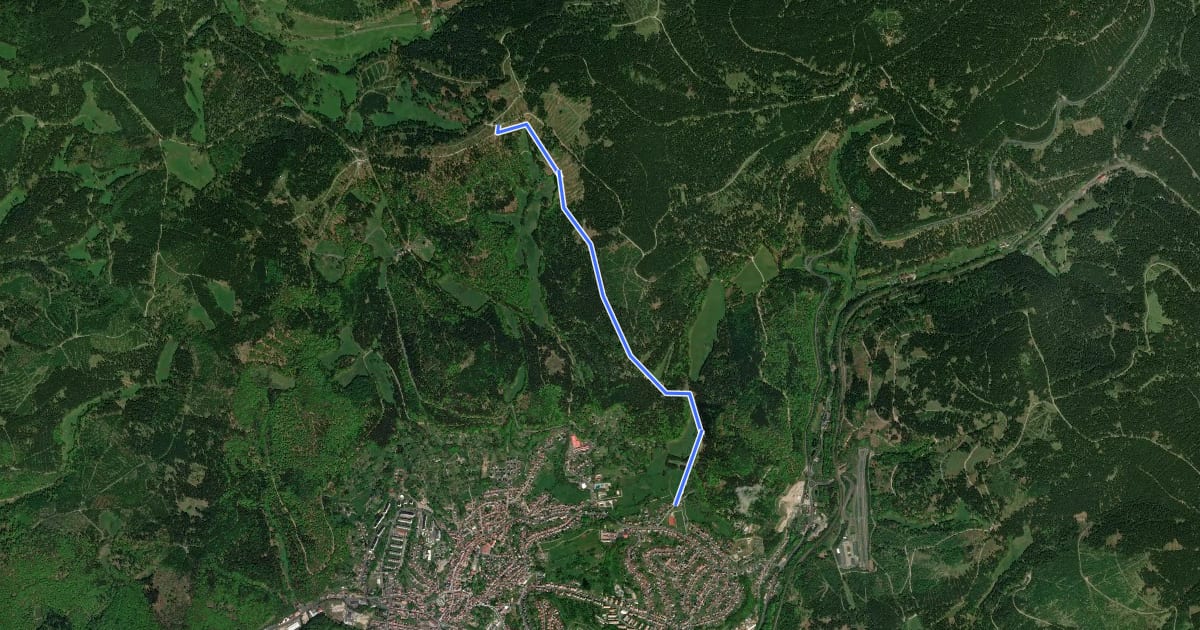 Маршрут Loipe Naturlehrpfad на спутниковом снимке