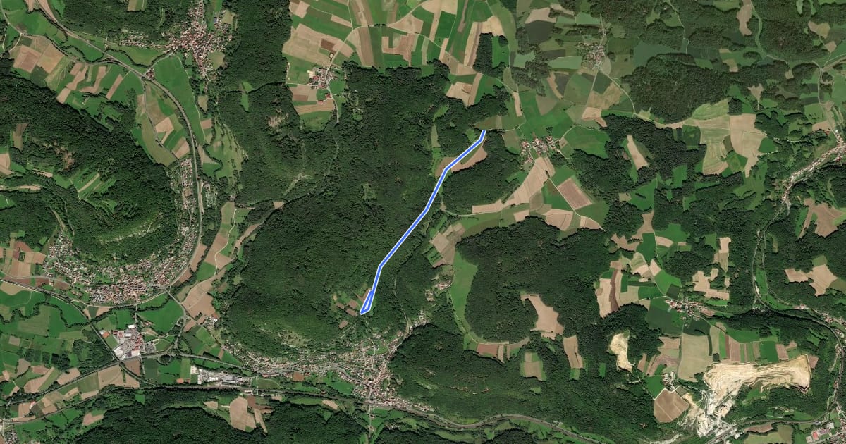 Маршрут Loipe Neutras - Hubmersberg (Anschluss Pommelsbrunn) на спутниковом снимке