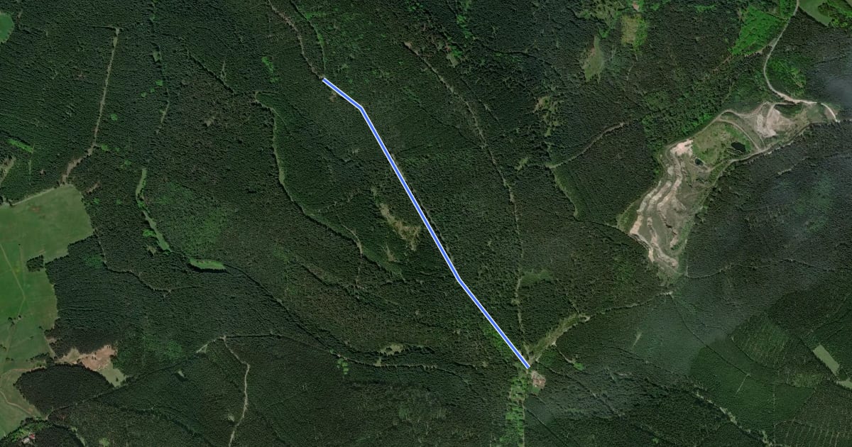 Маршрут Lokaler Wanderweg Steigerhaus - Georgenthal на спутниковом снимке
