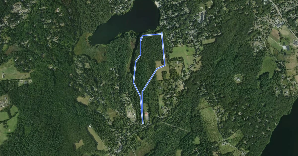 Маршрут Long Lake Loop на спутниковом снимке