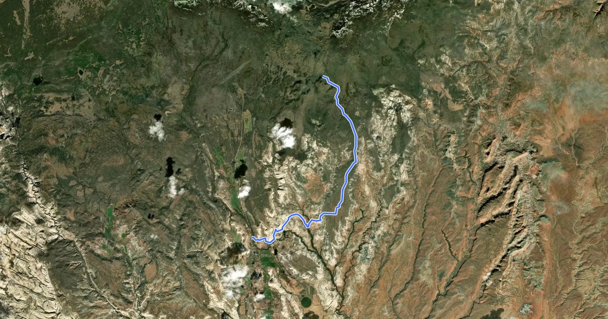 Маршрут Long Neck Trail на спутниковом снимке