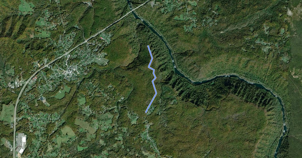 Маршрут Long Point Trail на спутниковом снимке