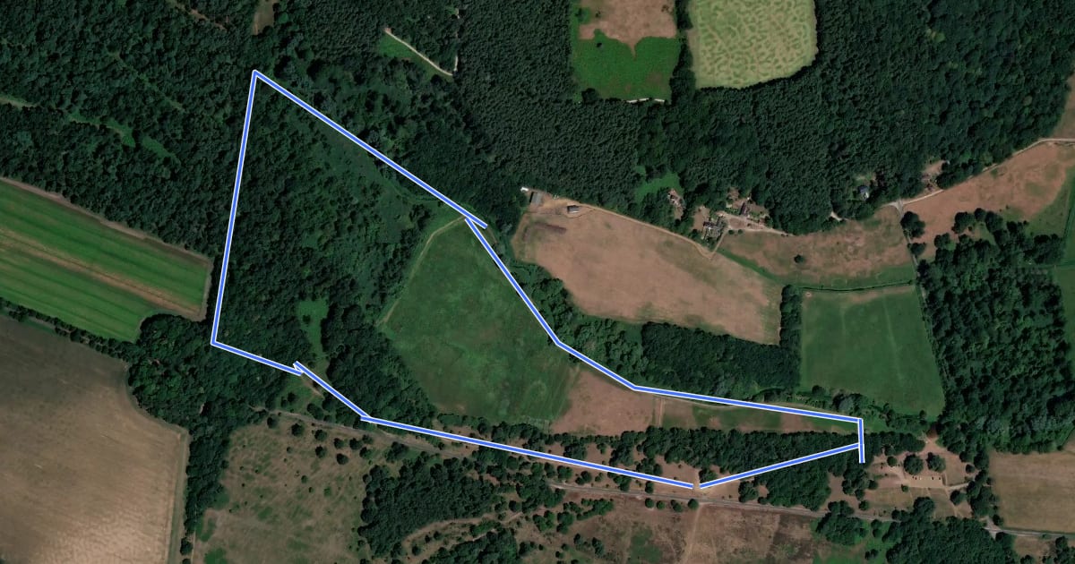 Маршрут Long Riverside Trail на спутниковом снимке