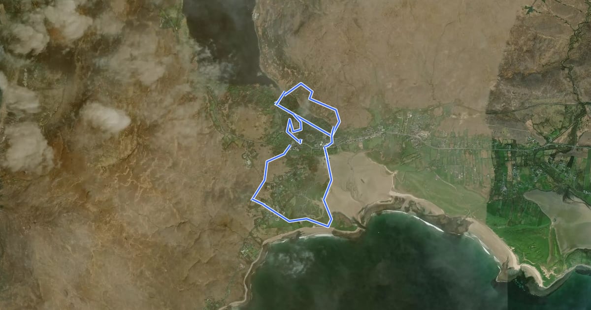 Маршрут Lookout Hill Loop Walk на спутниковом снимке