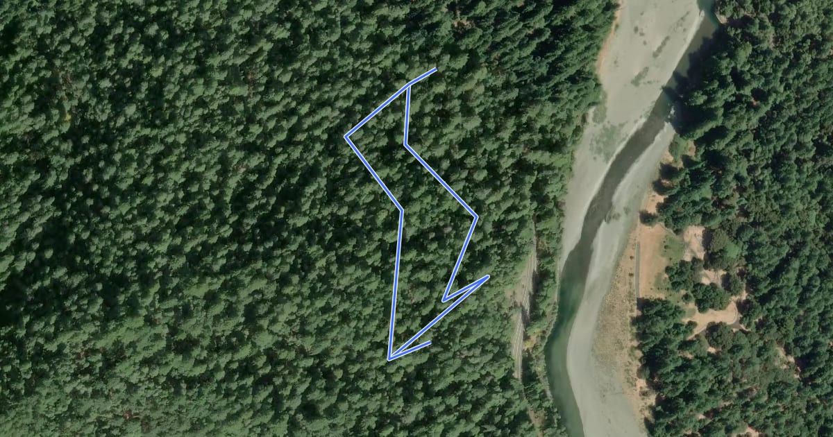 Маршрут Lookout Point Trail на спутниковом снимке