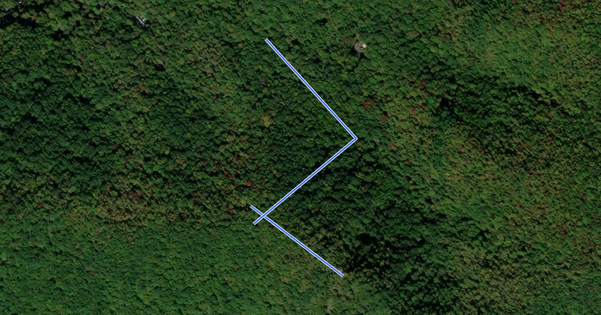 Маршрут Lookout Trail на спутниковом снимке