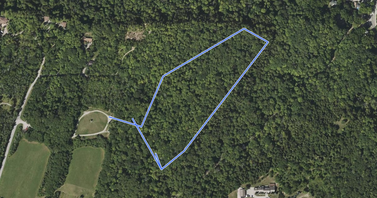 Маршрут Lookout Trail на спутниковом снимке