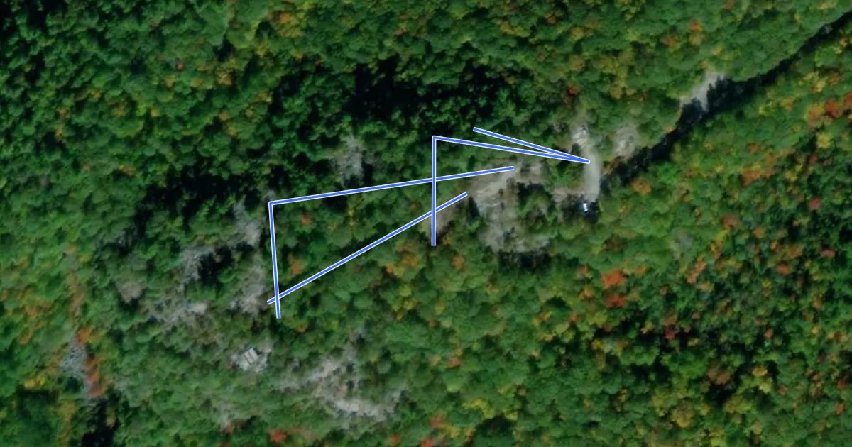 Маршрут Lookout Trail на спутниковом снимке