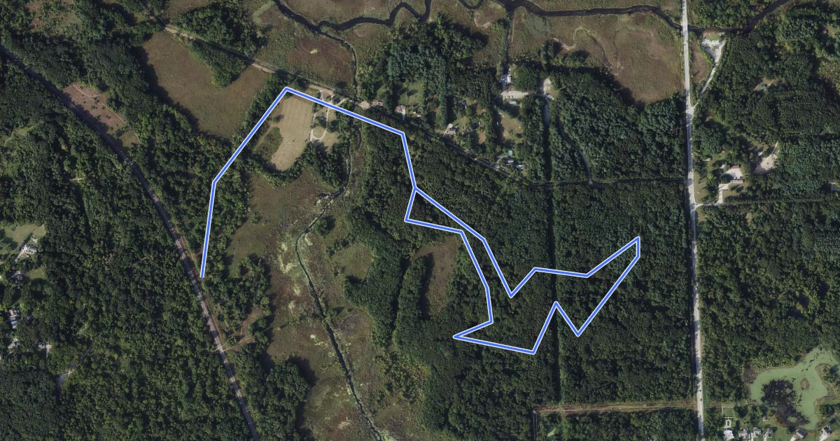 Маршрут Loop 1 на спутниковом снимке
