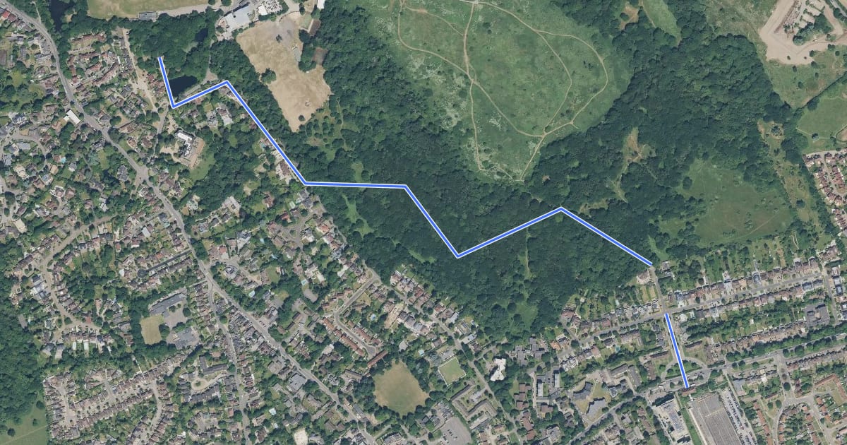 Маршрут LOOP link to Stanmore Underground на спутниковом снимке