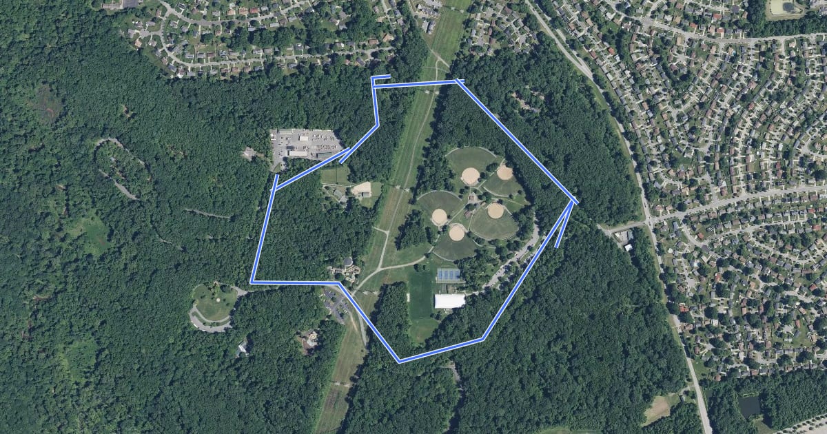 Маршрут Loop Trail на спутниковом снимке