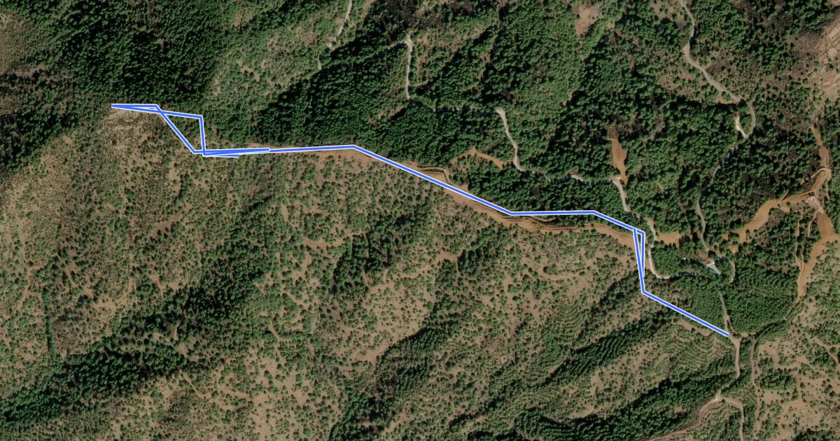Маршрут Lorovounos Nature Trail на спутниковом снимке
