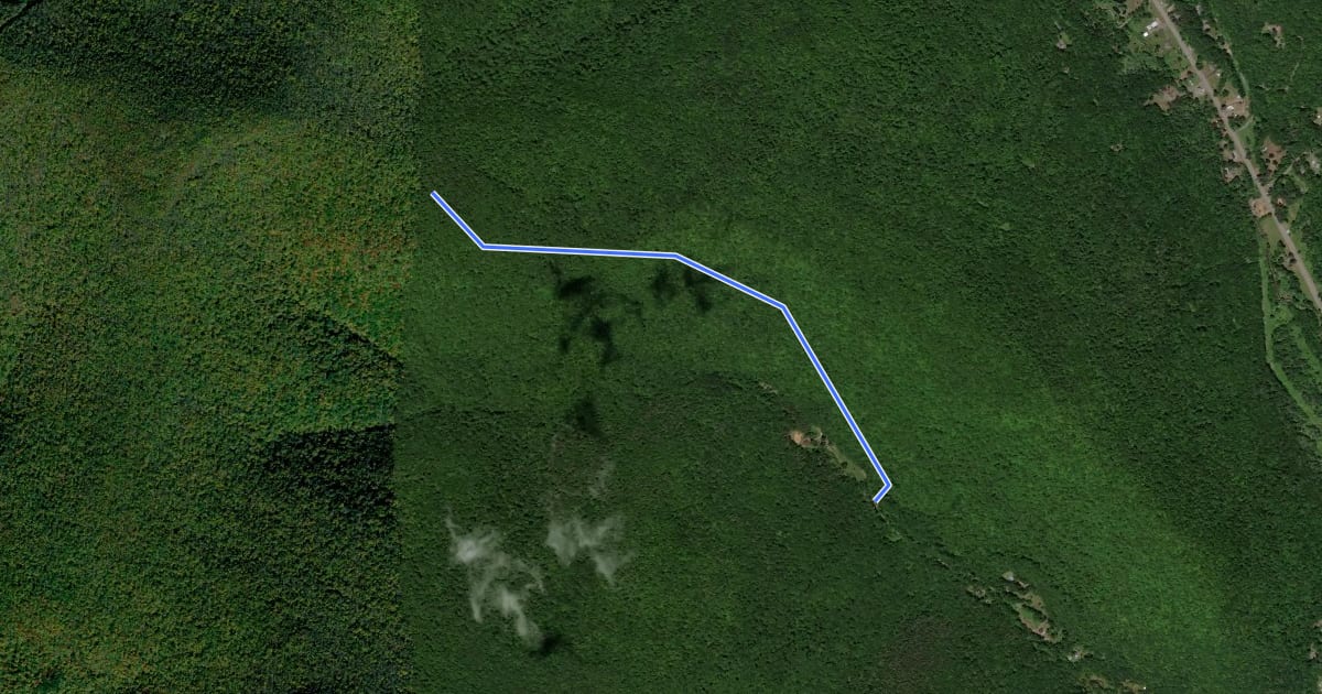 Маршрут Lost Clove Trail на спутниковом снимке